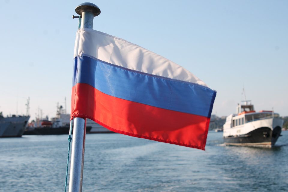 Флот. Флаг. Россия. Корабль