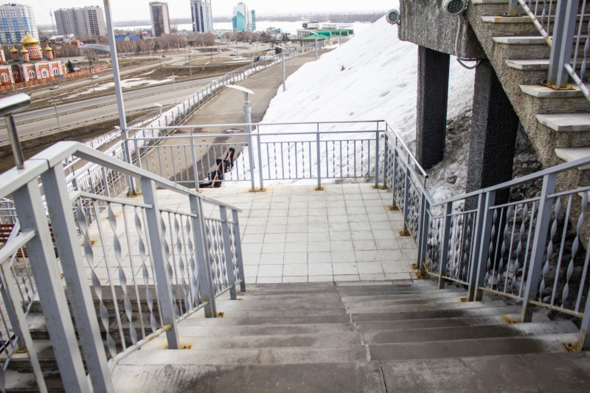 Барнаул лестница в нагорный парк