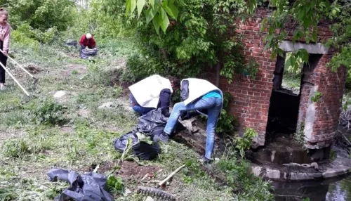 С заботой о природе: субботник прошел на берегу реки Пивоварки в Барнауле