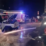 В Барнауле внедорожник протаранил автомобиль полиции