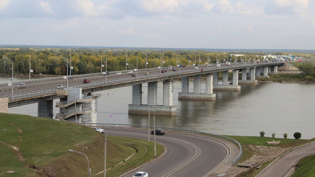 Мост через Обь. Барнаул