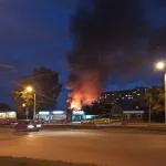 Частные надворные постройки сгорели в Барнауле в районе Потока