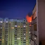 В Новосибирске из-за фейерверка загорелся балкон в многоэтажке